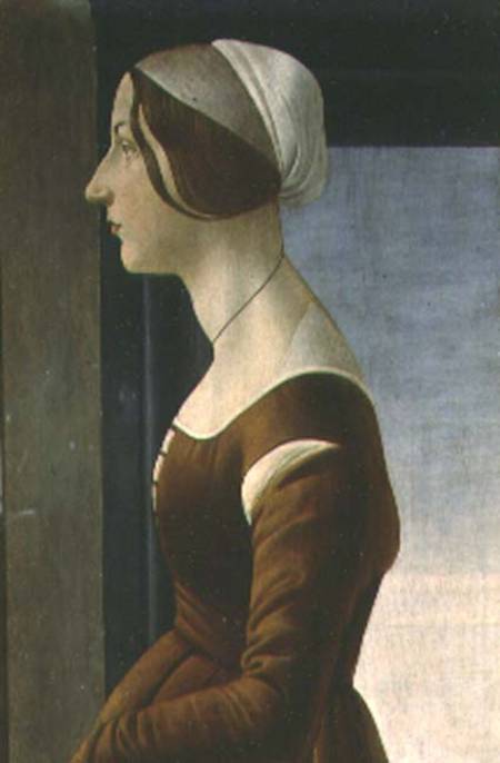 Portrait of a Woman (the Beautiful Simonetta) from Sandro Botticelli
