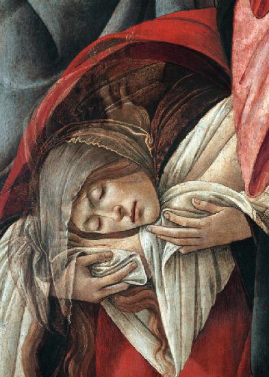 Lamentation over the Dead Christ, detail of Mary Magdalene