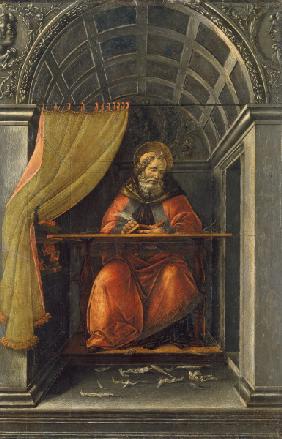 St.Augustine in the Cell / Botticelli