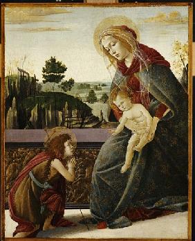 The Madonna and Child with the Young St. John the Baptish in a Landscape