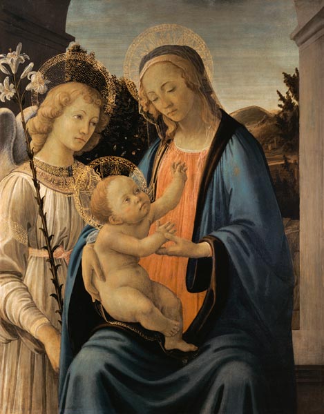 Madonna mit Kind und einem Engel. from Sandro (Werkstatt) Botticelli