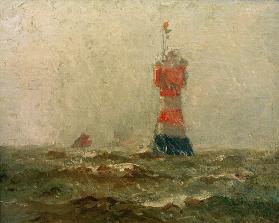 Leuchtturm 'Roter Sand' in der Wesermündung
