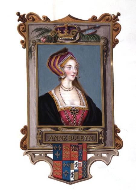 Portrait of Anne Boleyn (1507-36) 2nd Queen of Henry VIII, as a Young Woman from 'Memoirs of the Cou from Sarah Countess of Essex