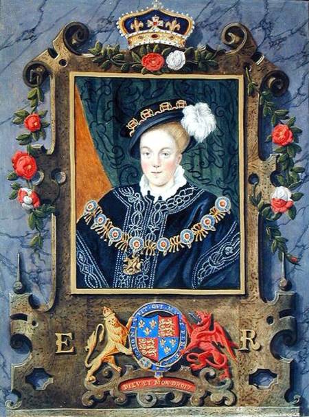 Portrait of Edward VI (1537-53) King of England, aged about 14 from 'Memoirs of the Court of Queen E from Sarah Countess of Essex