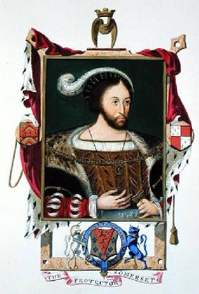 Portrait of Edward Seymour (c.1506-52) Lord Protector of Edward VI and Duke of Somerset from 'Memoir