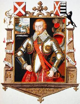 Portrait of Henry, 5th Lord Windsor (1562-1615) from 'Memoirs of the Court of Queen Elizabeth'