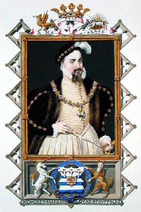 Portrait of Henry Grey (d.1554) Duke of Suffolk from 'Memoirs of the Court of Queen Elizabeth'