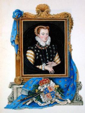 Portrait of Mary Queen of Scots (1542-87) from 'Memoirs of the Court of Queen Elizabeth'