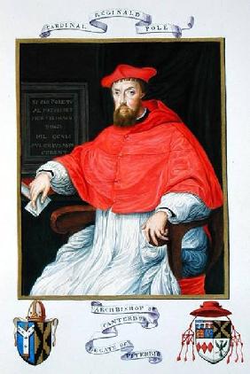 Portrait of Reginald Pole (1500-58) Archbishop of Canterbury and Legate of Viterbo from 'Memoirs fro