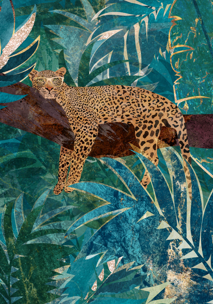 Fauler Leopard im Dschungel from Sarah Manovski