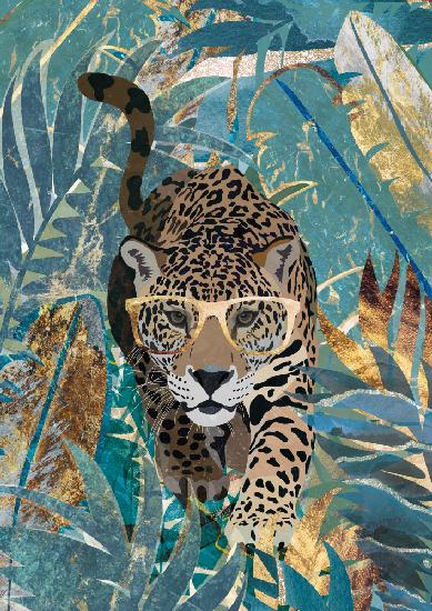 Neugieriger Jaguar im Regenwald