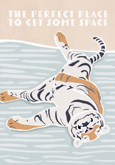 Tiger-Typografie-Kinderzitat