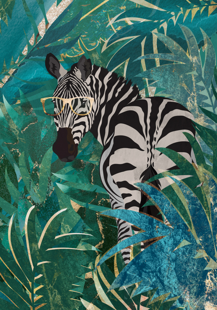 Zebra im Dschungel 2 from Sarah Manovski