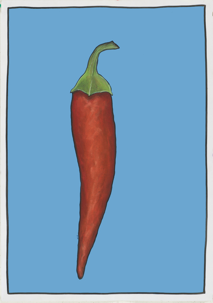 Chilli pepper blue from Sarah Thompson-Engels