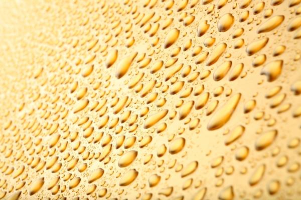 water drops background on gold from Sascha Burkard