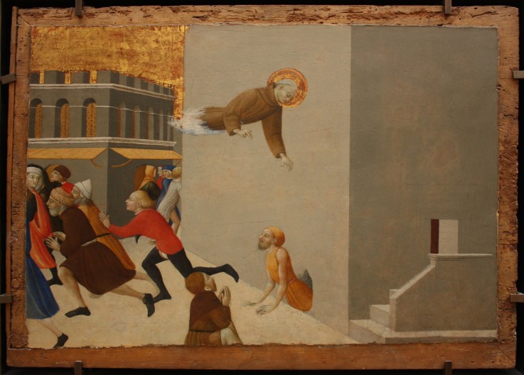 The blessed Ranieri frees the poors from a Florentine jail (From Borgo del Santo Sepolcro Altarpiece from Sassetta