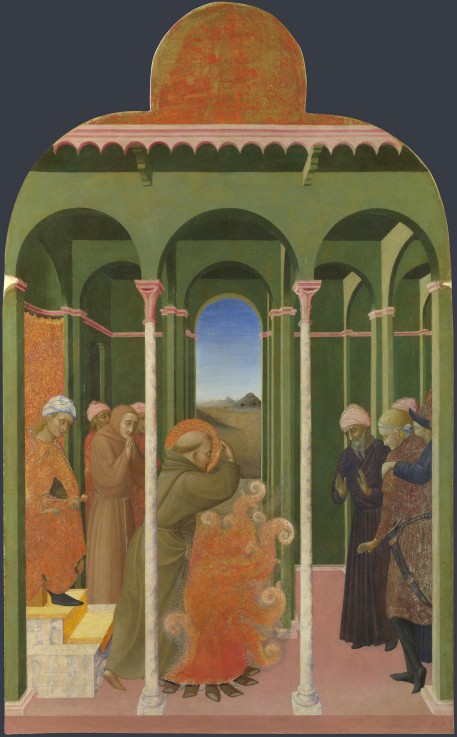 Saint Francis before the Sultan (From Borgo del Santo Sepolcro Altarpiece) from Sassetta