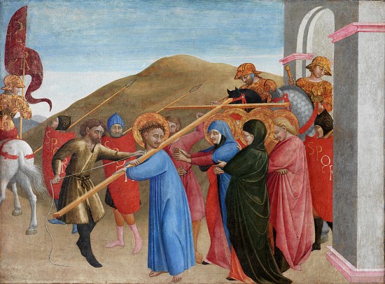 The Procession to Calvary from Sassetta