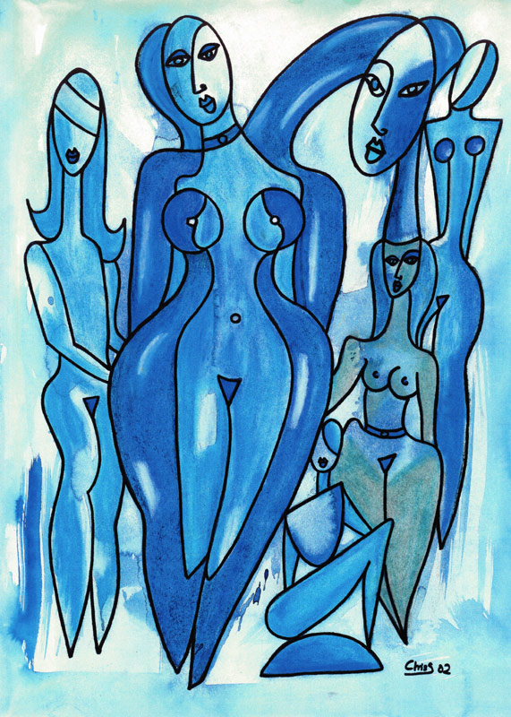 Blue sisters from Christine Schirrmacher 