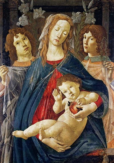 Virgin of the Pomegranate from (school of) Sandro Botticelli