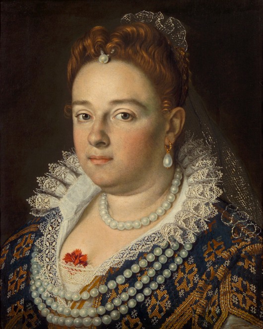 Portrait of Bianca Cappello, Second Wife of Francesco I de' Medici from Scipione Pulzone