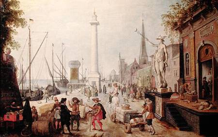 The Ancient Port of Antwerp from Sebastian Vrancx