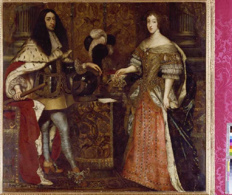 Doppelbildnis des Kurfürstenpaares Ferdinand Maria und Henriette Adelaide from Sebastiano Bombelli