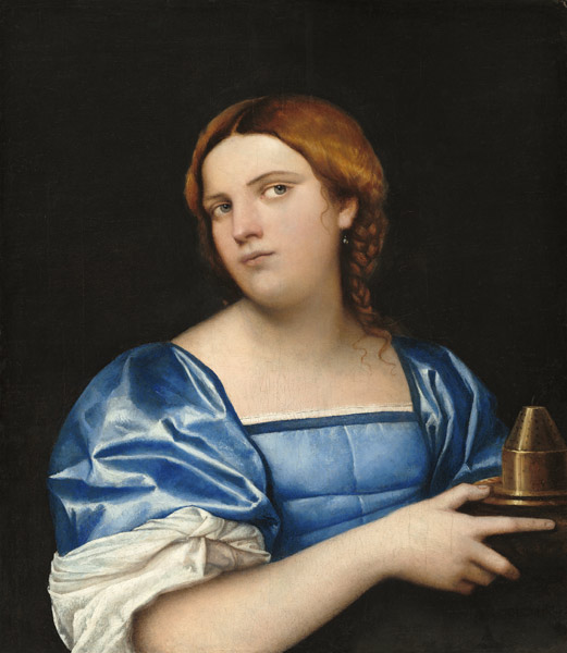 Porträt einer jungen Frau als weise Jungfrau from Sebastiano del Piombo