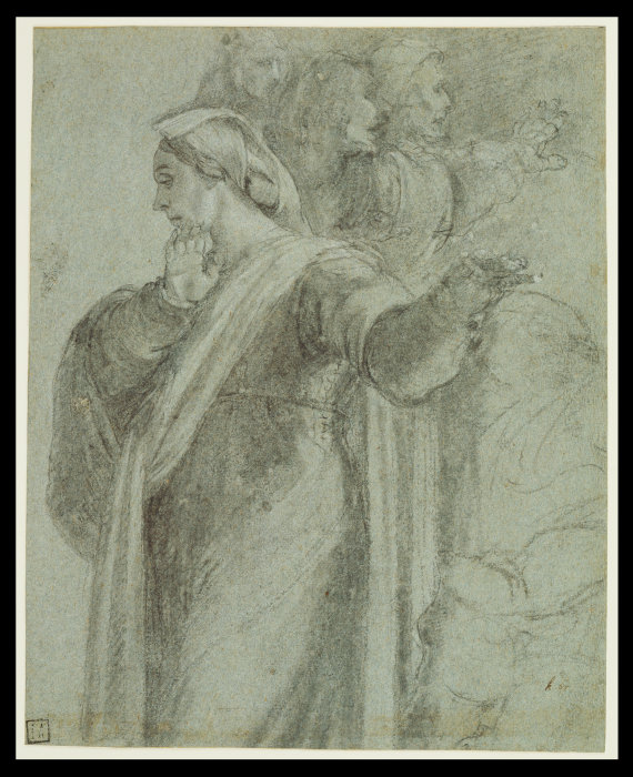 Studie für die Martha der "Auferweckung des Lazarus" from Sebastiano del Piombo
