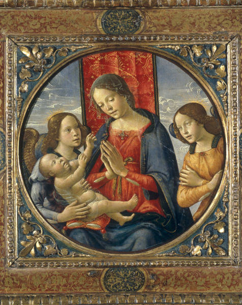 S.Mainardi, Maria, das Kind anbetend from Sebastiano Mainardi