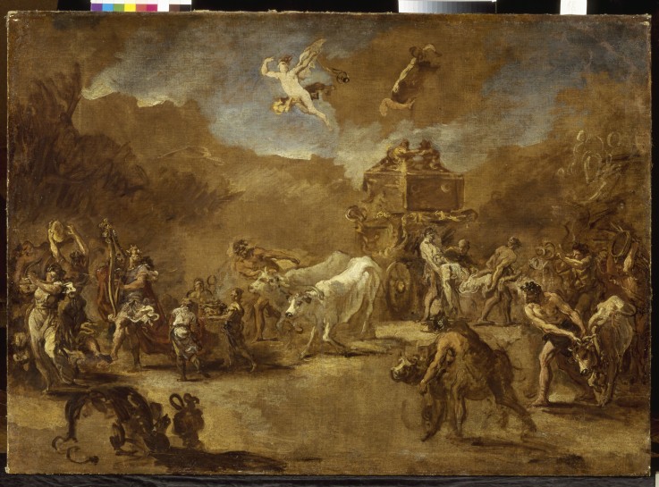 King David bearing the Ark of the Covenant into Jerusalem from Sebastiano Ricci