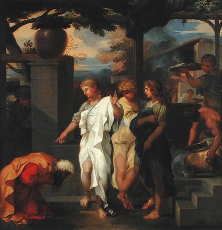 Abraham and the Three Angels from Sébastien Bourdon