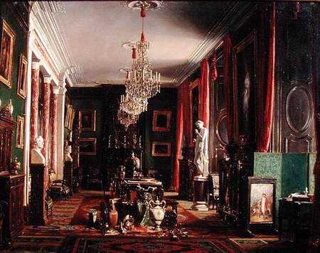 Interior of the Office of Alfred Emilien (1811-92) Count of Nieuwerkerke, Director General of the Im from Sebastien-Charles Giraud
