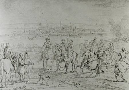 The Siege of Oudenaarde from Sebastien I Le Clerc