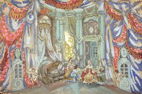 Stage Design for the Marriage of Figaro by Beaumarchais