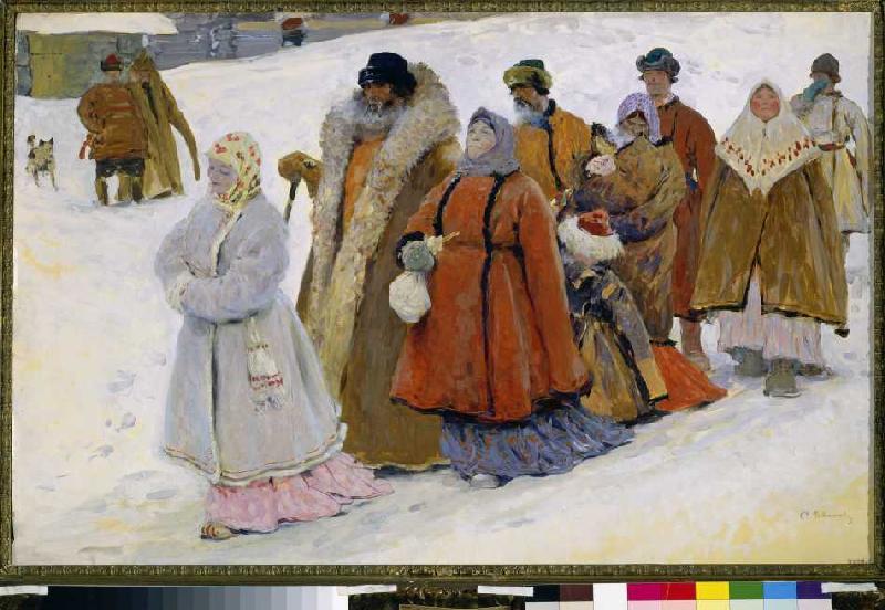 Russische Familie beim Kirchgang from Sergej Iwanow