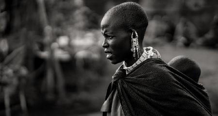Massai-Dame. Ngorongoro Tansania