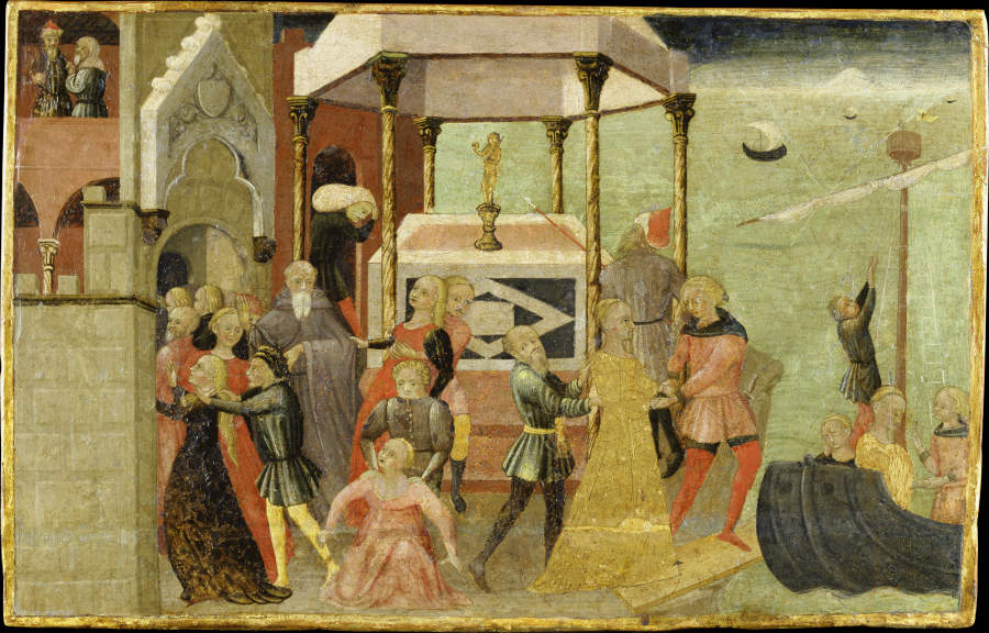 Raub der Helena from Sieneser Meister um 1430