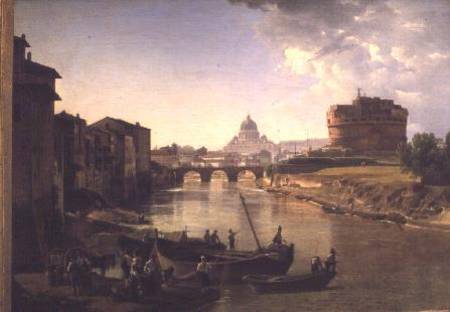 New Rome with the Castel Sant'Angelo from Silvestr Fedosievich Shchedrin