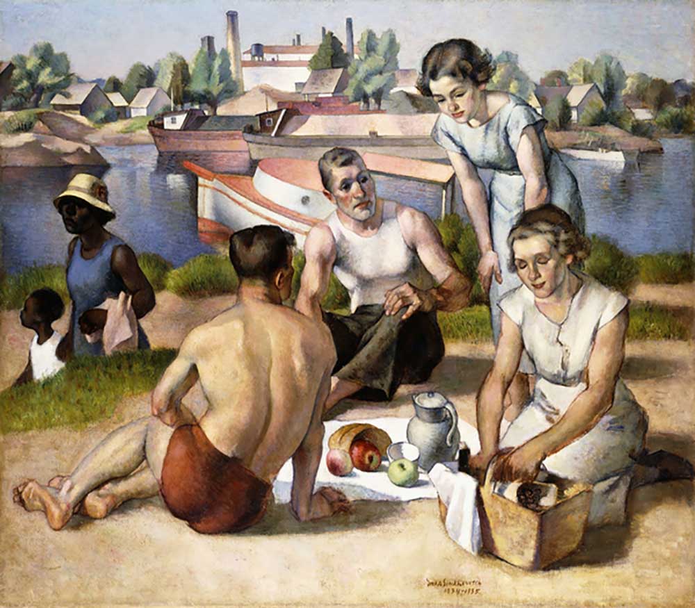 Das Picknick, 1934-1935 from Simka Simkhovitch