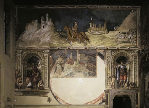 Reiterbildnis des sienesischen Heerfuehrers Guido Riccio da Fogliano from Simone Martini