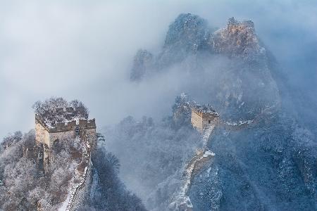 Eisgebundene Chinesische Mauer