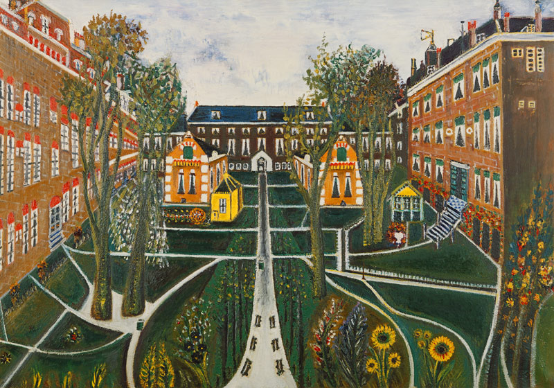 Der Garten des Altersheims in Amsterdam. from Sipke Cornelis Houtman