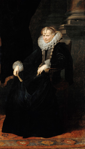 Portrait of a Genovese Lady from Sir Anthonis van Dyck