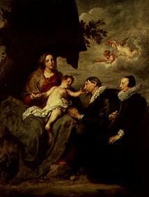 Madonna mit Stifterehepaar from Sir Anthonis van Dyck