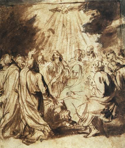 Die Ausgießung des heiligen Geistes auf die Apostel from Sir Anthonis van Dyck