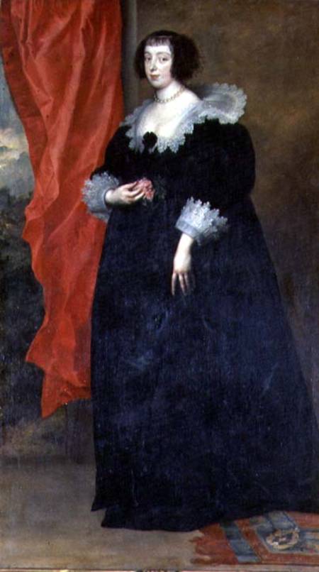 Portrait of Margherita of Lorena, Duchess of Orleans (1615-72) wife of Gaston of Orleans and sister- from Sir Anthonis van Dyck