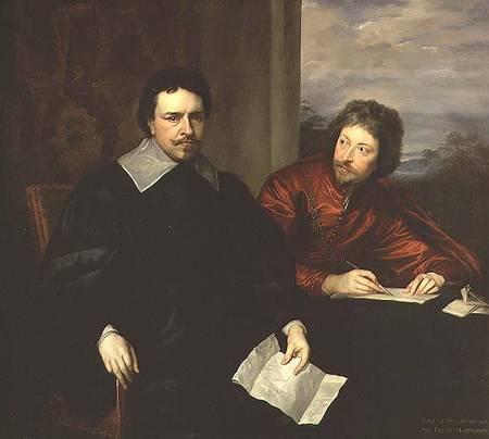 Portrait of Thomas Wentworth, Earl of Strafford (1593-1641) and his Secretary from Sir Anthonis van Dyck