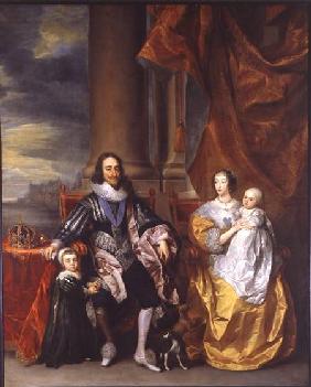 King Charles I (1600-49) and his Family