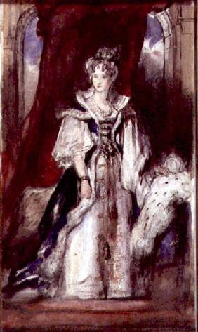 Queen Adelaide (1792-1849) 1836 (pen and w/c on paper)